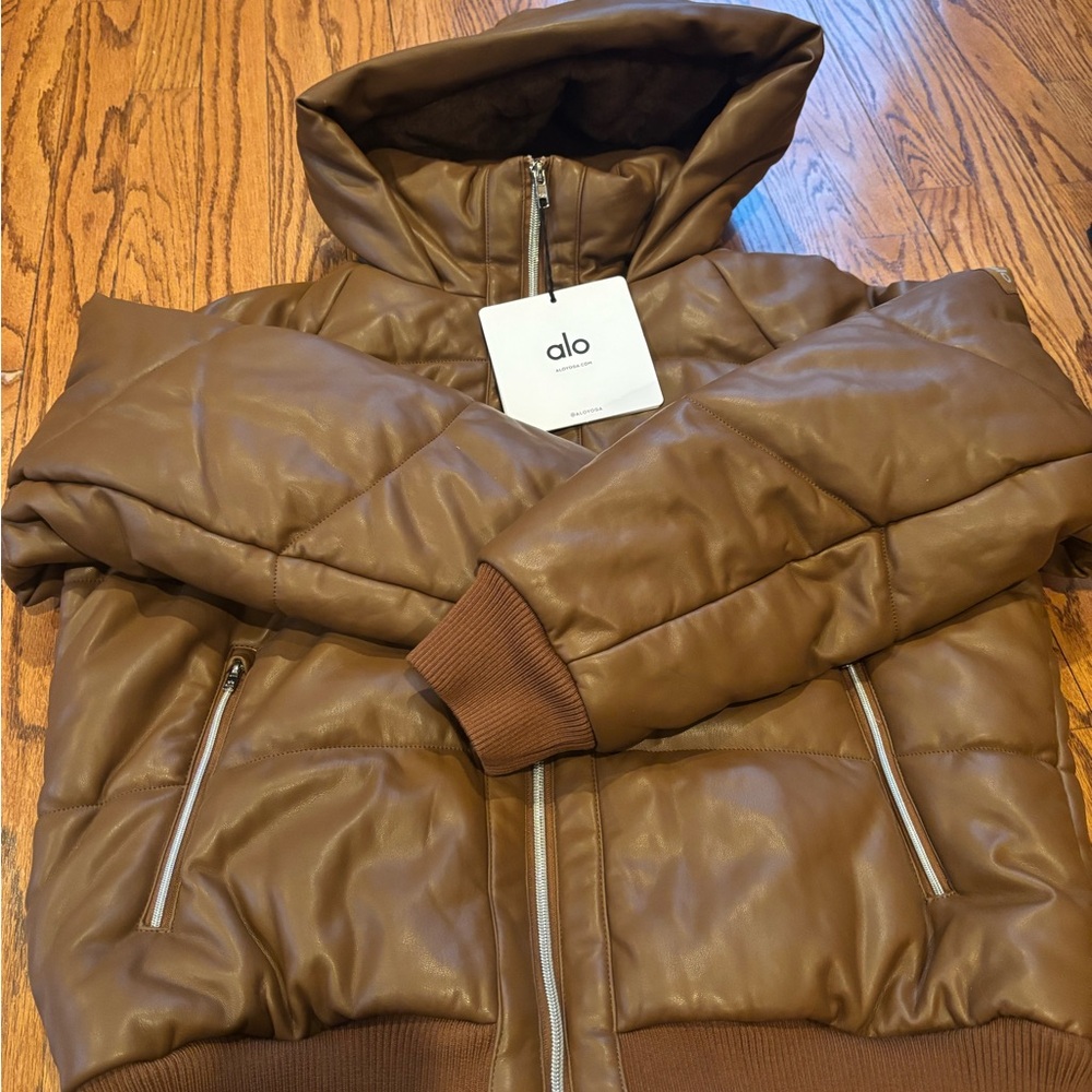 Alo Brown Puffer Jacket